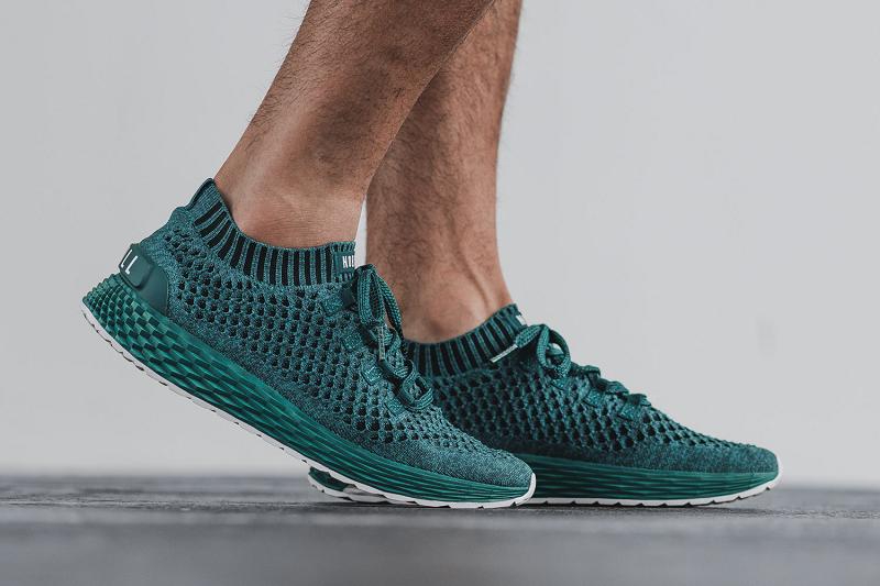 Deep / Turquoise Nobull Knit Runner Men's Running Shoes | CA T1085C